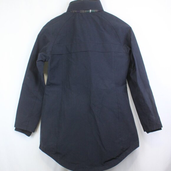 Pendleton Navy Blue Plaid Lined Hooded Rain Coat Jacket - Picture 5 of 15